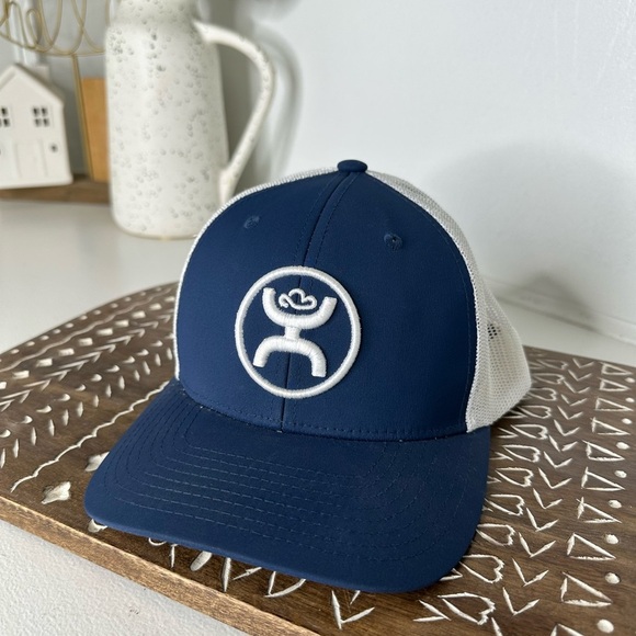 Hooey Navy and White Mesh Snap Back Cap - Picture 1 of 8